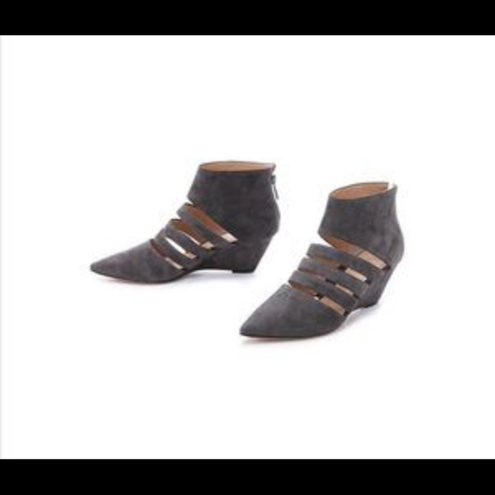 Belle Sigerson Morrison Wilma suede cutout booties
